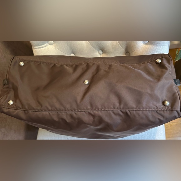 Burberry Golf Brown Nylon Duffle Bag with Nova Check Accents - Picture 8 of 11